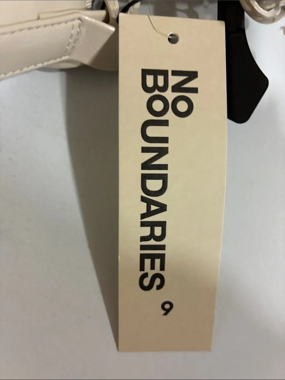 No Boundaries Ivory Lace-Up Ballet Flats